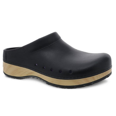 Dansko Black Kane Molded Ladies Clog Shoes 4145-180200