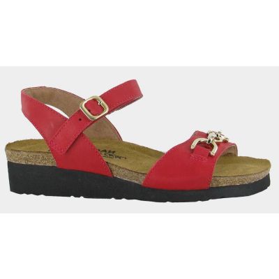 Naot Kiss Red Leather Elegant Aubrey Womens Sandals 4472-C60