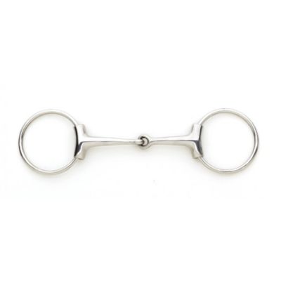 469101 5 Inch Stainless Steel Snaffle No Pinch O-Ring Bit
