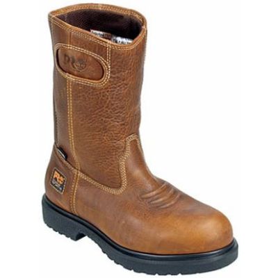 47017 Brown Waterproof Wellington Steel Toe Timberland Mens Work Boots