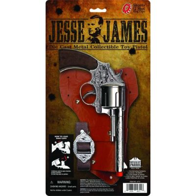 Parris Toys Jesse James Toy Pistol Holster Set 4711C