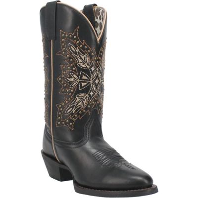 Laredo Journee Black Women's 11 inch R Toe Western Boots 51190