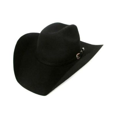 Lone Star Premium Black Low Crown Wool Felt Cowboy Hat 519RCAWL