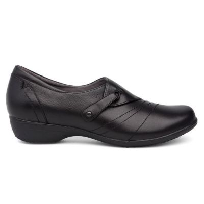 Dansko Black Milled Nappa Franny Womens Comfort Shoes 5500-020200