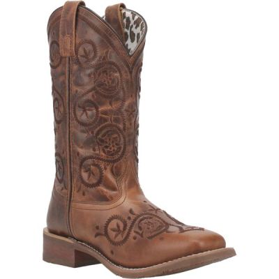 Laredo Brown Dizzie Women's Western Boots 5863