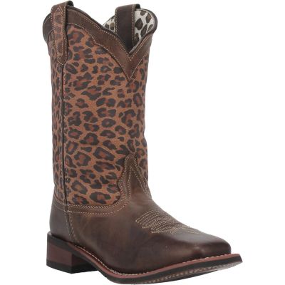 Dan Post Laredo Tan/Multi Leopard Women's Western Boots 5890
