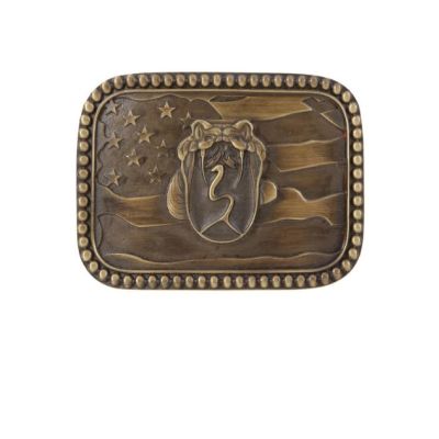 Andwest Antique Brass color Fanged Snake Mens Buckle 626-06
