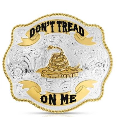 Montana Silversmiths Two Tone Don't Tread On Me Buckle 7009