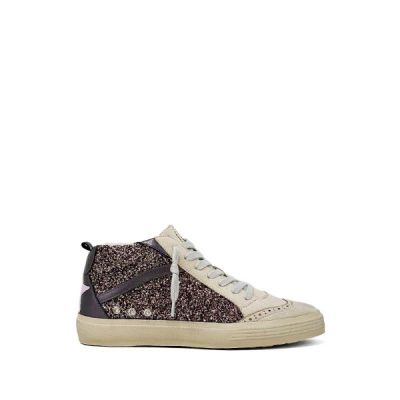 Shushop Pewter Glitter Riley Youth Sneakers 955-038