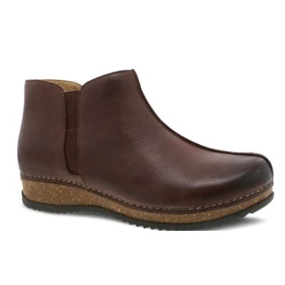 Dansko Brown Waxy Milled Makara Women's Boots 9607-785300