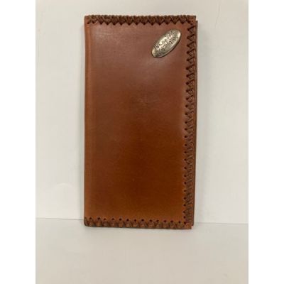 Boomer Leather Brown Men's Concho Wallet 98004R-BRN