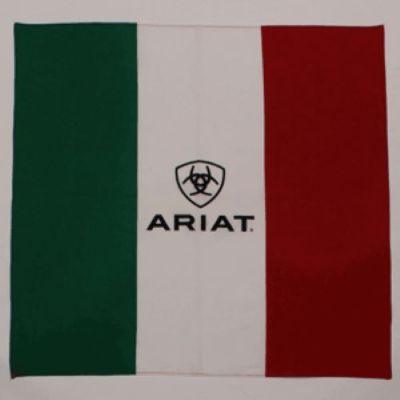 Ariat Multi Colored Mexico Flag Print Men's Bandana A1109497