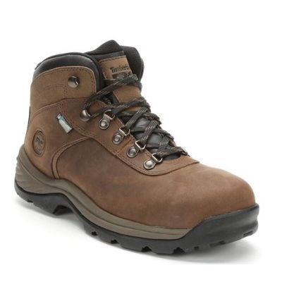 Timberland Pro Brown Flume Mens Steel Toe Waterproof Work Boots A1Q8V