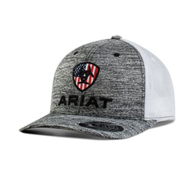 Ariat Grey Flexfit Mens Hat A300005906