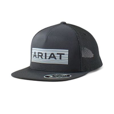 Ariat Black Flexfit 110 Men's Cap with Black Mesh Back A300077001