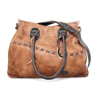 BedStu Tan/Black Rustic Bruna Handbag A611020-TNBKRS