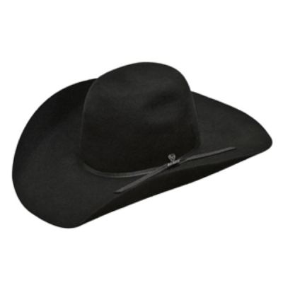 Ariat Black 2X Wool Cowboy Hat with Punchy Crown A7520401