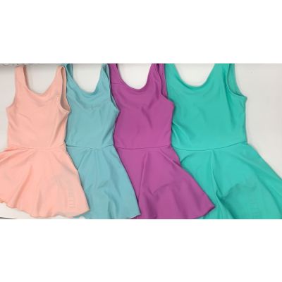 Barbette Classwear Tank Sleeve Dance Dress with Skirt LB005 *More Colors Available