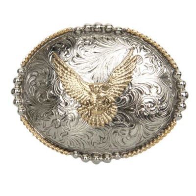 AndWest Oval Gold Eagle Buckle AW-521