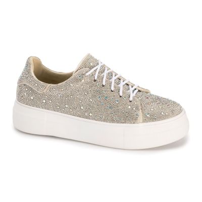 Corky's Clear Rhinestone Bedazzle Women's Sneakers 81-0019-CLRS