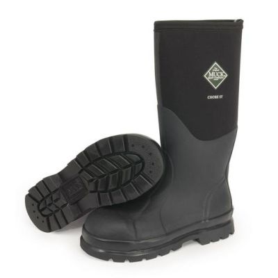 Muck Black Chore Waterproof Steel Toe Mens Work Boots CHS-000A-BLK