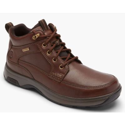Dunham Dark Brown Leather 8000 Mid Boot Men's Waterproof Boots CI2167
