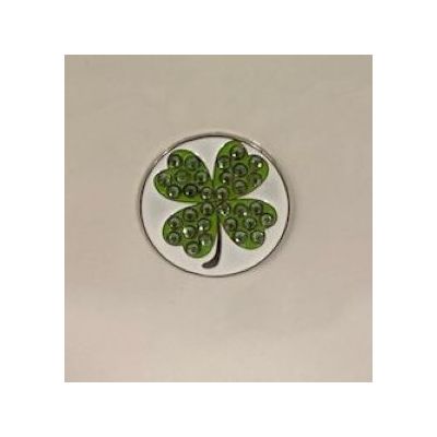 American Hatmakers Green Clover Bling Magnet Pin CLOVERBLING PIN