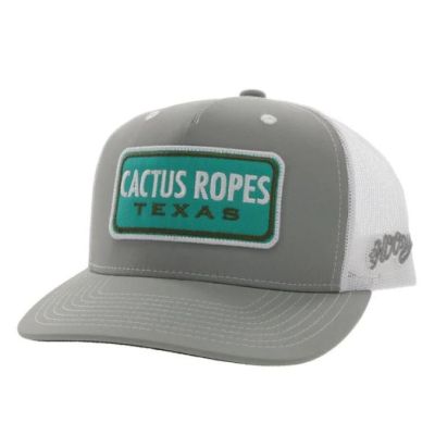 Hooey Grey/White CR083 Youth Cactus Ropes Hat CR083-Y