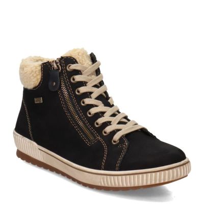 Remonte Black Womens Fleece Lined Sneaker Boots D0770-02