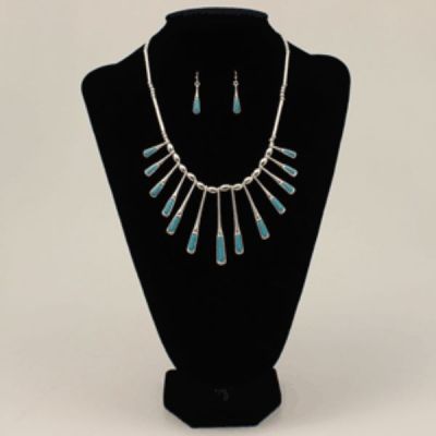 Silver Strike Turquoise Silver Women's Jewelry Sets D4500240