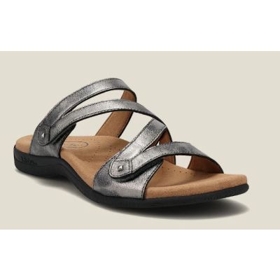 Taos Double U Pewter Womens Comfort Sandals DBU-13930