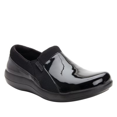 Alegria Black Patent Duette Womens Comfort Slip On Shoes DUE-101
