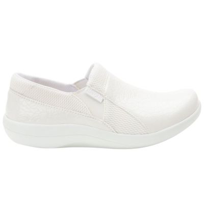 Alegria Flourish White Duette Nursing Shoes DUE-956