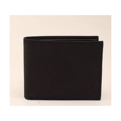 3D Belt Men's Black Distressed Floral Bi-fold Wallet DWCW165