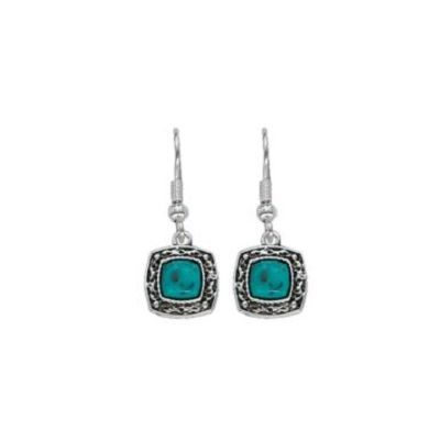 Montana Silversmiths Blue Earth Turquoise Drop Womens Earrings ER1263