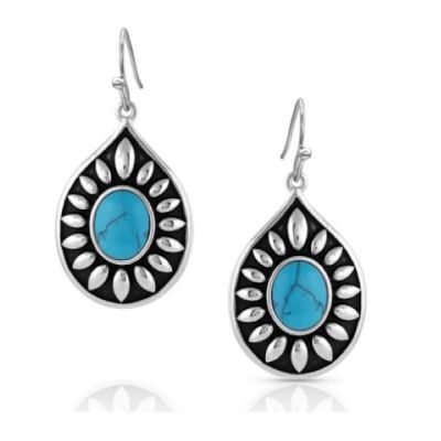 Montana Silversmiths Intuition Turquoise Women's Earrings ER5130