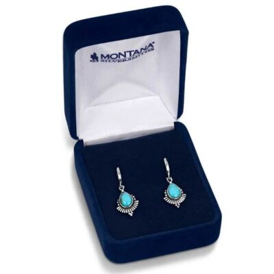 Montana Silversmith Simple Flourish Turquoise Earrings ER5774