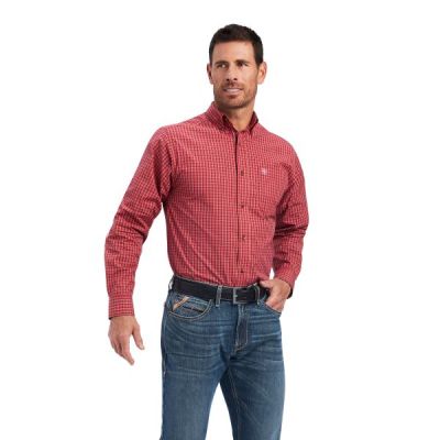 Ariat Tango Red Pro Series Norwell Fitted Mens Shirt 10041564