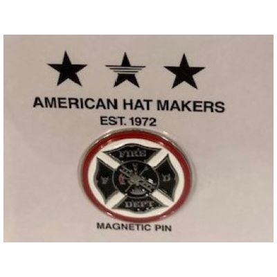 American Hat Makers Fire Department Hat Pin Magnet GB1025