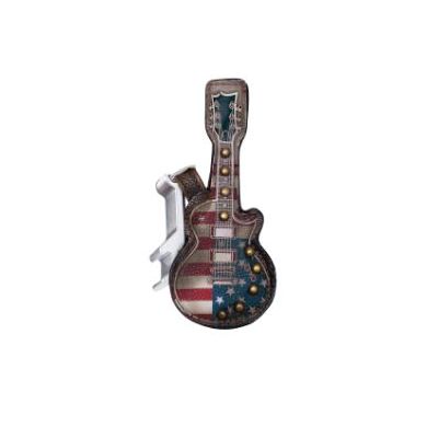 Phunky Horse Red/White/Blue/Brown Guitar Magnet & Bottle Opener USA Flag GBO-01