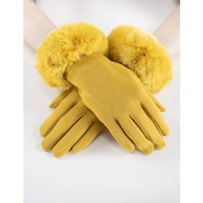 Very Moda Faux Fur Cuff Gloves GL12270