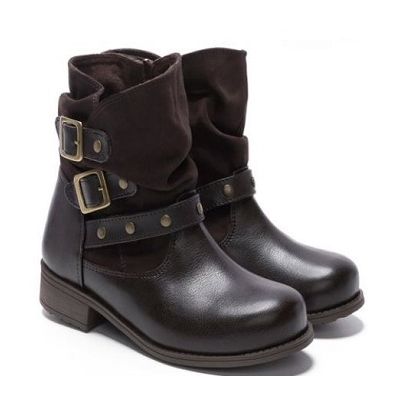 Rachel Shoes Indiana Girl's Brown Pull-On Fashion Boots INDIANA