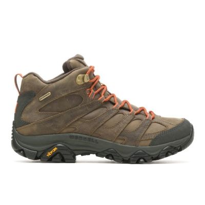 Merrell Canteen Moab 3 Prime Mid Waterproof Mens Hiking Shoes in Medium and Wide Width J035763