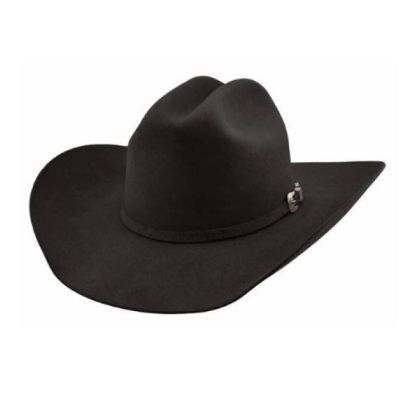 Justin Black Dylan 6X Bent Rail Felt Cowboy Hat JF0657DYLA-BLK