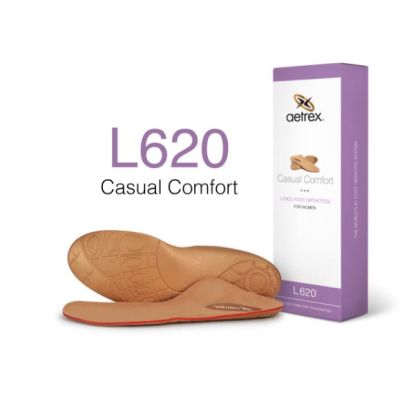 Aetrex Lynco Womens Casual Comfort Flat/Low Arch Orthotic Insole L620W