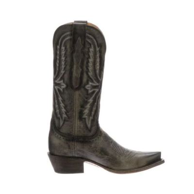 Lucchese Anthracite 12 inch Women's S5 Toe Cowhide Boots M5066.S54-1201