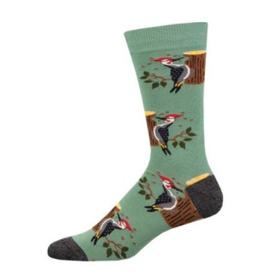 Socksmith Green Woodpecker Men's Bamboo Socks MBN2987-GEE