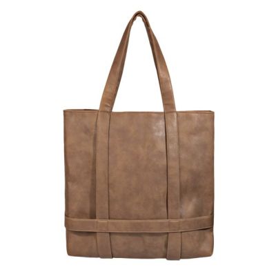 Fame Accessories Brown Hat Carrier Tote Bag MMA8198BR