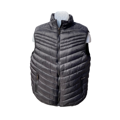 Lee Hanton Black Men's Fleece Vest with Pockets MV806