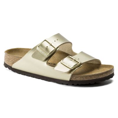 Birkenstock Gold Arizona Birko-Flor Womens Slide On Sandals N1016111